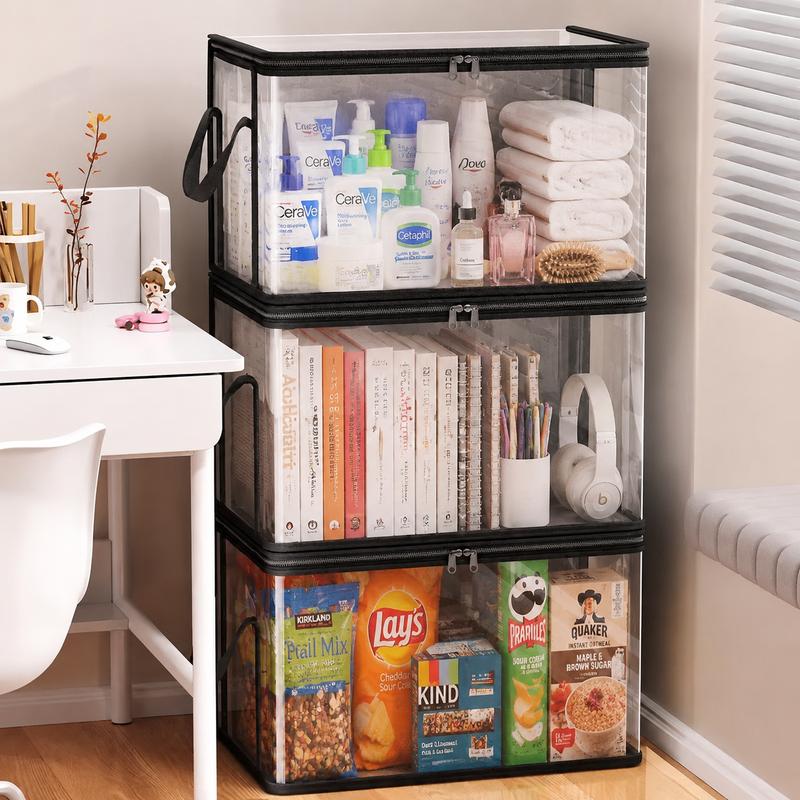 SVOZK® Clear Flip-Top Storage Box – Large Dust-Proof✨ & Moisture-Resistant Organizer for Clothes, Toys, Books & More🧸📚👕🧦