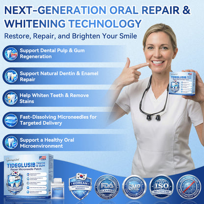 🦷GаrаgеLіnе®😜Tideglusib Fast‑Dissolving Tooth & Gum Repair Oral Strips🎨🎨(Supports tooth repair and helps relieve gum discomfort and other common oral concerns)