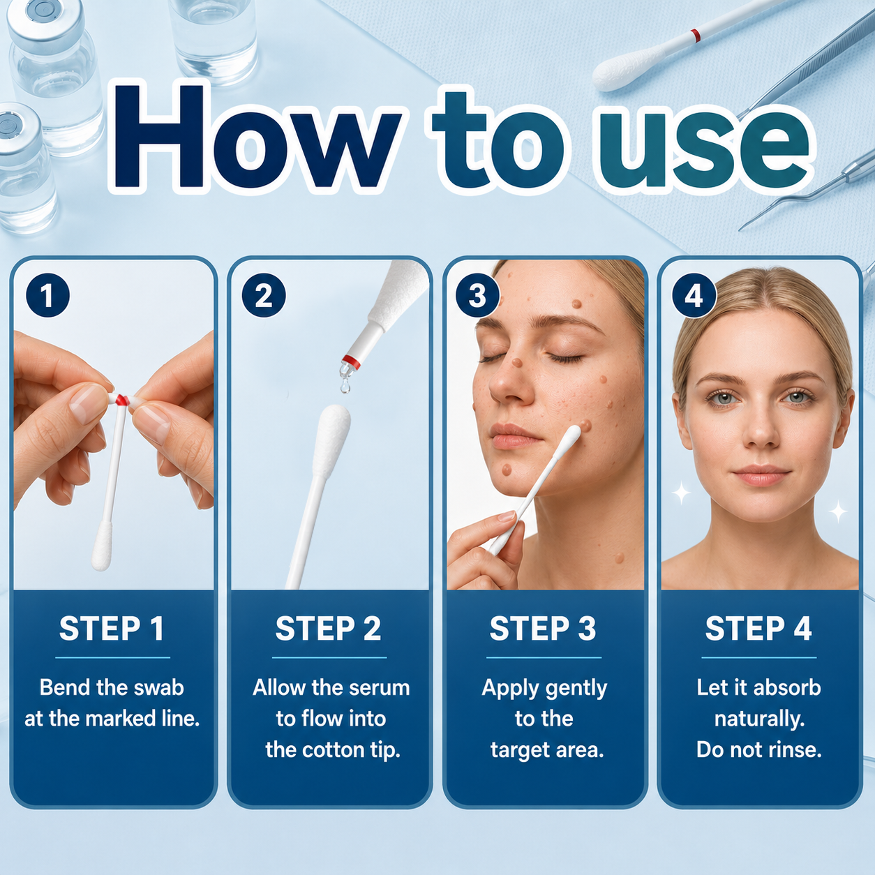 🔥🔥CureVivo® 👩‍⚕️7-Day 𝗦𝐤𝐢𝐧 𝐓𝐚𝐠 & 𝗪𝐚𝐫𝐭 𝐂𝐚𝐫𝐞 𝐏𝐫𝐞𝐜𝐢𝐬𝐢𝐨𝐧 𝐒𝐰𝐚𝐛𝐬（Individually Sealed, Single-Use）💪