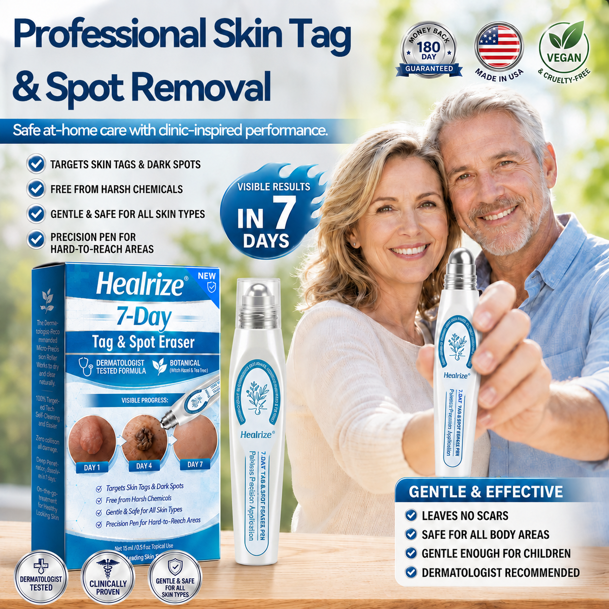 🔥🔥𝐇𝐞𝐚𝐥𝐫𝐢𝐳𝐞® 👩‍⚕️7-𝐷𝑎𝑦 𝗧𝐚𝐠 & 𝗦𝗽𝐨𝐭 𝐄𝐫𝒂𝒔𝒆𝒓(Zero Pain, Zero 𝐒𝐜𝐚𝒓𝒔 Rollerball)💪