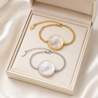 🔥50% off on the last day丨Oneswear® 14K Gold Mother-of-Pearl Mini Lip Balm Bracelet