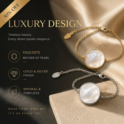 🔥50% off on the last day丨Oneswear® 14K Gold Mother-of-Pearl Mini Lip Balm Bracelet