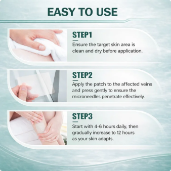 🇺🇸👨‍⚕️✅𝐇𝐞𝐚𝐥𝐫𝐢𝐳𝐞® VenoEase Soluble Microneedle Patch🗽Instant Relief, Long-Term Results 🗽