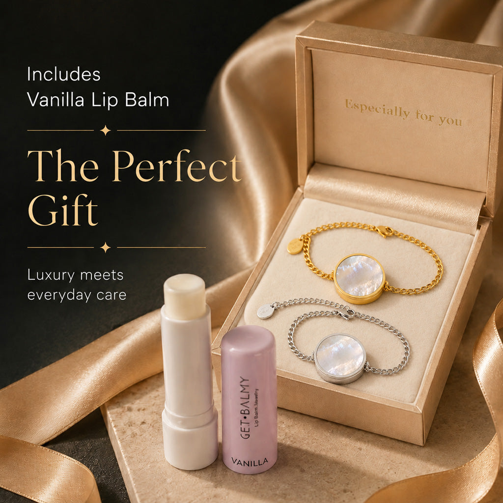 🔥50% off on the last day丨Oneswear® 14K Gold Mother-of-Pearl Mini Lip Balm Bracelet