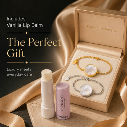 🔥50% off on the last day丨Oneswear® 14K Gold Mother-of-Pearl Mini Lip Balm Bracelet