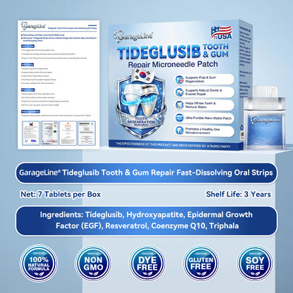🦷GаrаgеLіnе®😜Tideglusib Fast‑Dissolving Tooth & Gum Repair Oral Strips🎨🎨(Supports tooth repair and helps relieve gum discomfort and other common oral concerns)
