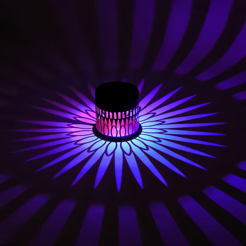 🔥Last Day 50% OFF 丨 💡REBYIPO® 2-in-1 Solar Mandala Projection Light-Colorful Projection · Outdoor Mosquito-Repelling Aid