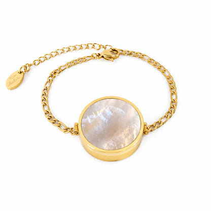🔥50% off on the last day丨Oneswear® 14K Gold Mother-of-Pearl Mini Lip Balm Bracelet