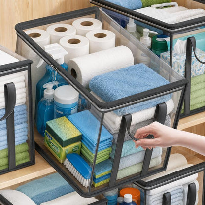 SVOZK® Clear Flip-Top Storage Box – Large Dust-Proof✨ & Moisture-Resistant Organizer for Clothes, Toys, Books & More🧸📚👕🧦