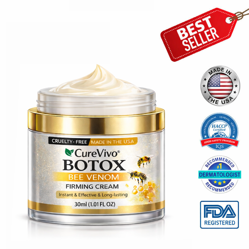 Made and Shipped from USA✨ CureVivo® Botox Bee Venom Firming Cream(🔥LAST DAY 70% OFF)💄
