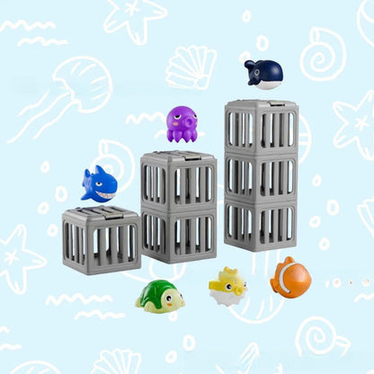 🔥2026 Hot Sale 51% OFF丨BVJ®⚡Summer Pool Toys for Kids - Diving Animal & Cage Set🎁🌊Sink & Seek Game🎉💦